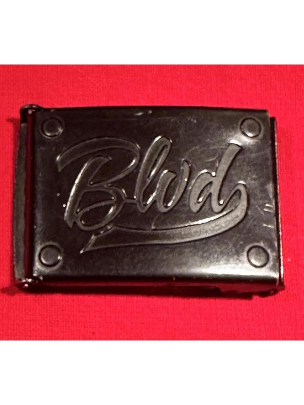Vintage BLVD Black Metal Belt Buckle Streetwear Style